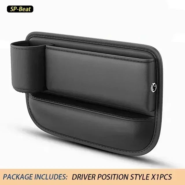 Car Seat Gap Filler Organizer Multifunctional Storage Box Pocket Console Crevice Leather Holder Cup Phone Key Card Auto