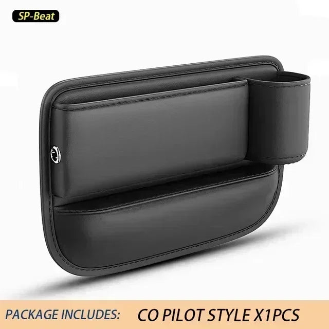 Car Seat Gap Filler Organizer Multifunctional Storage Box Pocket Console Crevice Leather Holder Cup Phone Key Card Auto