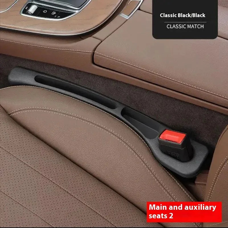 Car Seat Gap Filler Organizer Waterproof Leak Strip Car Seat Gap Plug Strip with 2 Grooves Seat Gap Storage Interior Accessories