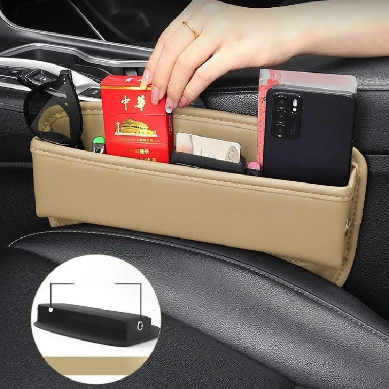 For Kia Carnival Sedona Sorento MQ4 2020~2025 Car Seat Gap Filler Storage Box Sundries Tidying Pocket Organizer Case Accessories