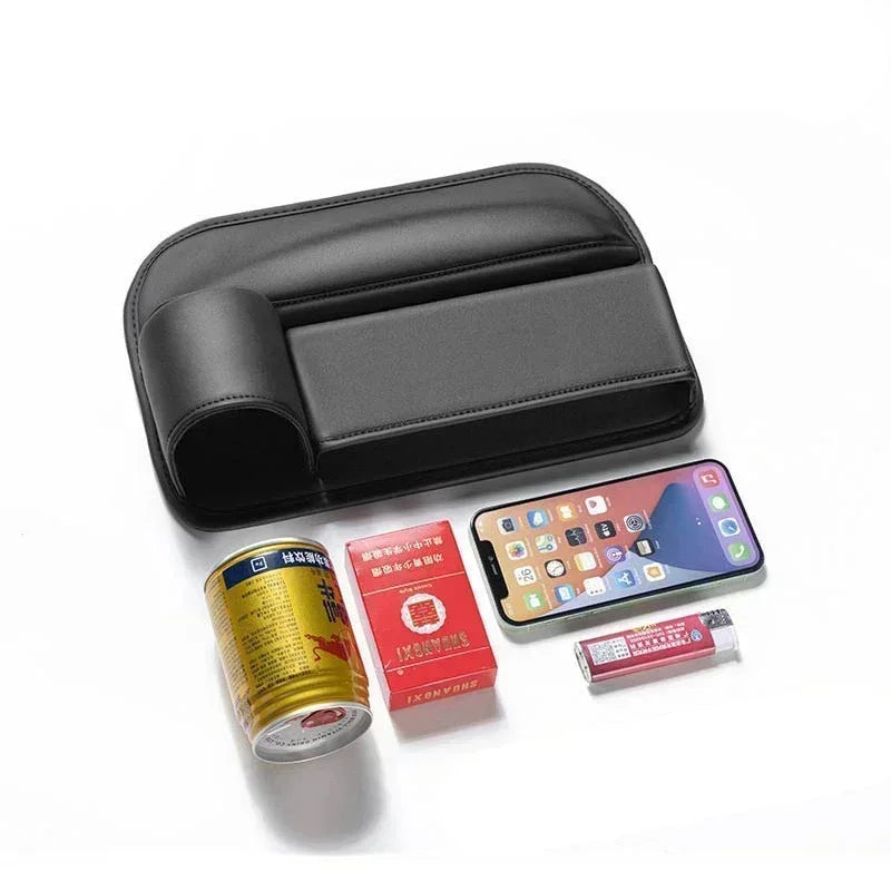 Car Seat Gap Filler Organizer Multifunctional Storage Box Pocket Console Crevice Leather Holder Cup Phone Key Card Auto