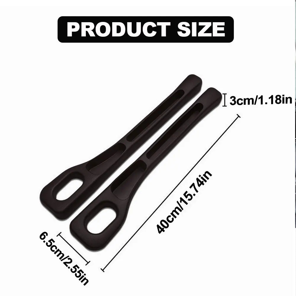 2pcs Car Seat Gap Filler Organizer Waterproof Car Seat Gap Plug Strip with 2 Grooves Seat Gap Storage Auto Interior Accessorie