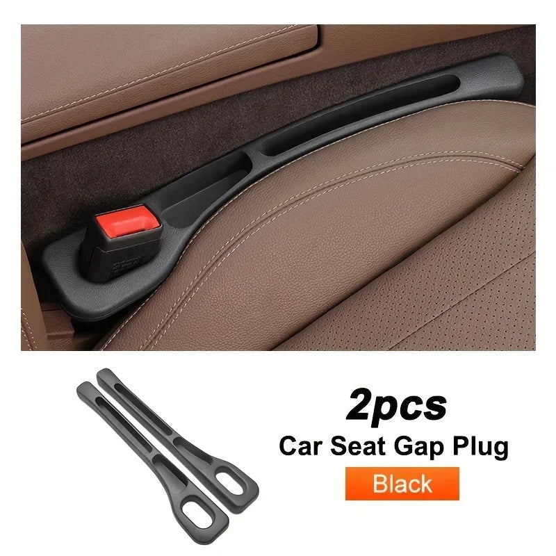 2pcs Pair Universal Car Seat Gap Plug Strip Side Seam Car Gap Filler Leak Proof Seat Gap Storage Organizer Interior Decoration
