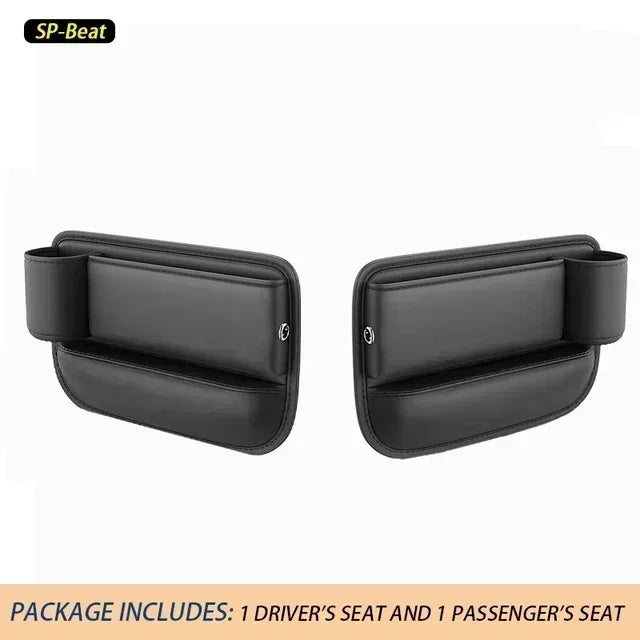 Car Seat Gap Filler Organizer Multifunctional Storage Box Pocket Console Crevice Leather Holder Cup Phone Key Card Auto